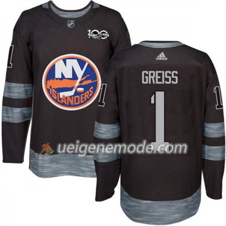 Herren Eishockey New York Islanders Trikot Thomas Greiss 1 1917-2017 100th Anniversary Adidas Schwarz Authentic